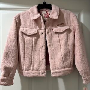 Levi's Kids Pink Sherpa Jacket